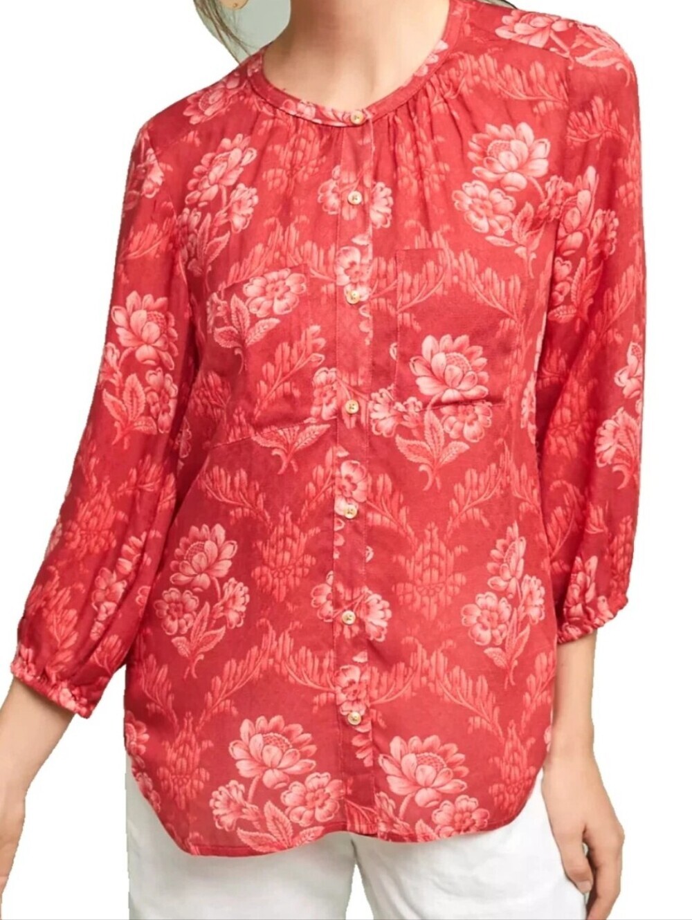 Akemi Kin Anthropologie Coconino Floral Top